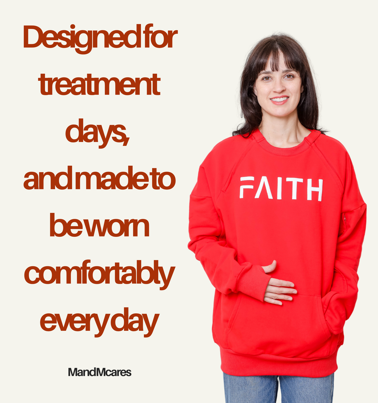 Chest Port and Arm Access. Sweater