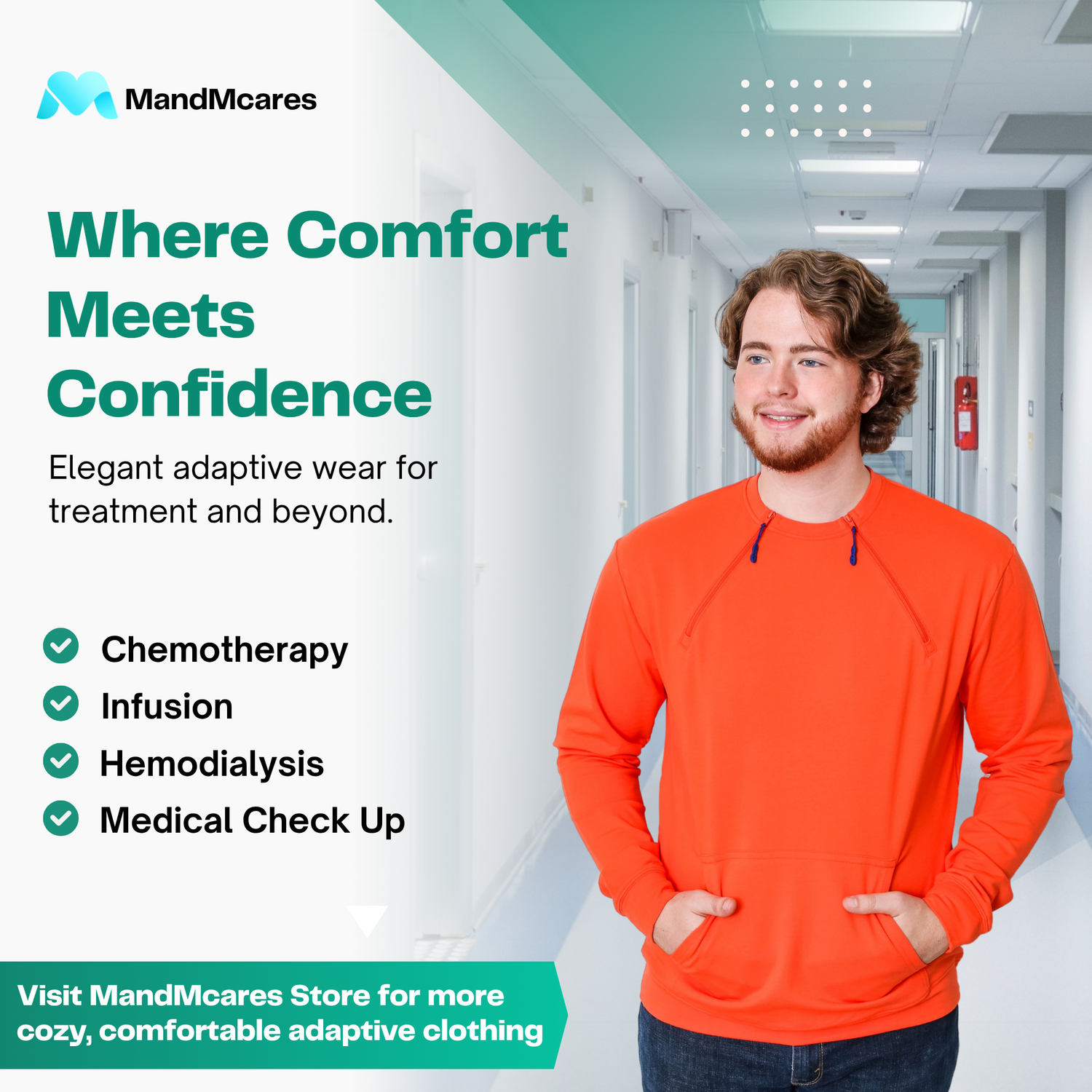 Chest Port Access Sweater. Unisex