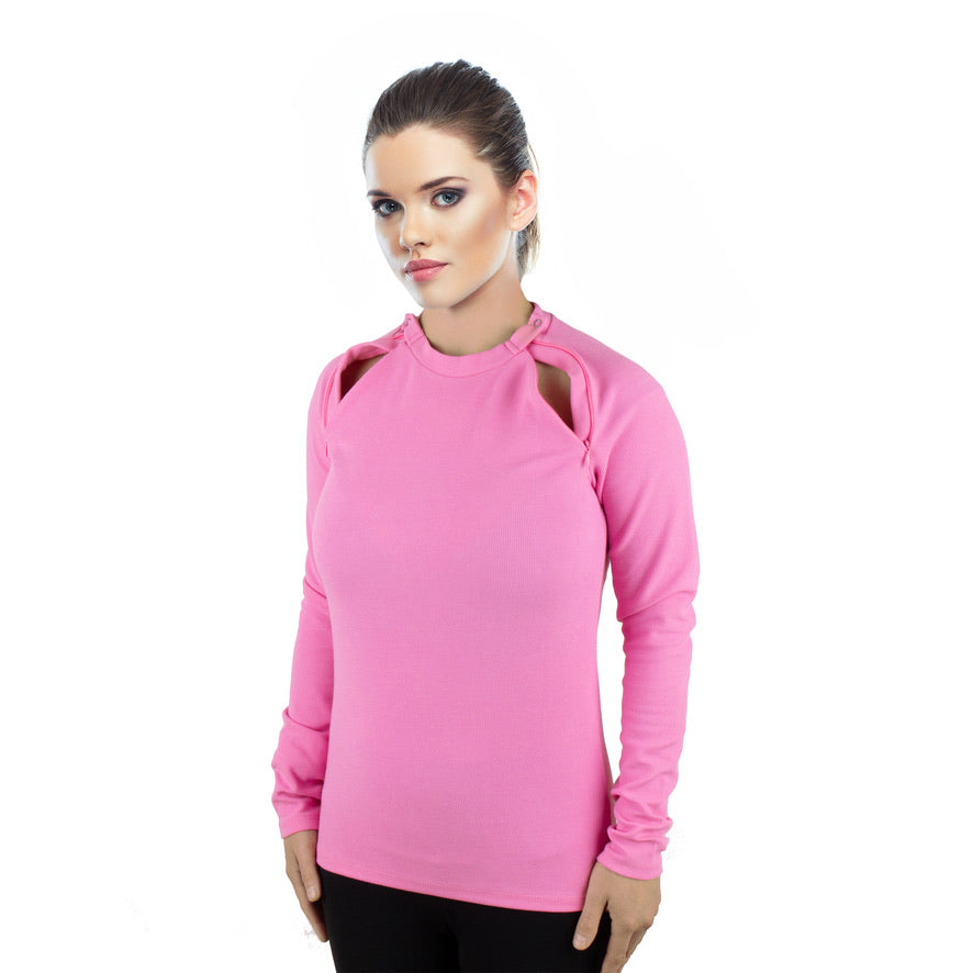 Chest Access Sweater Pink Small