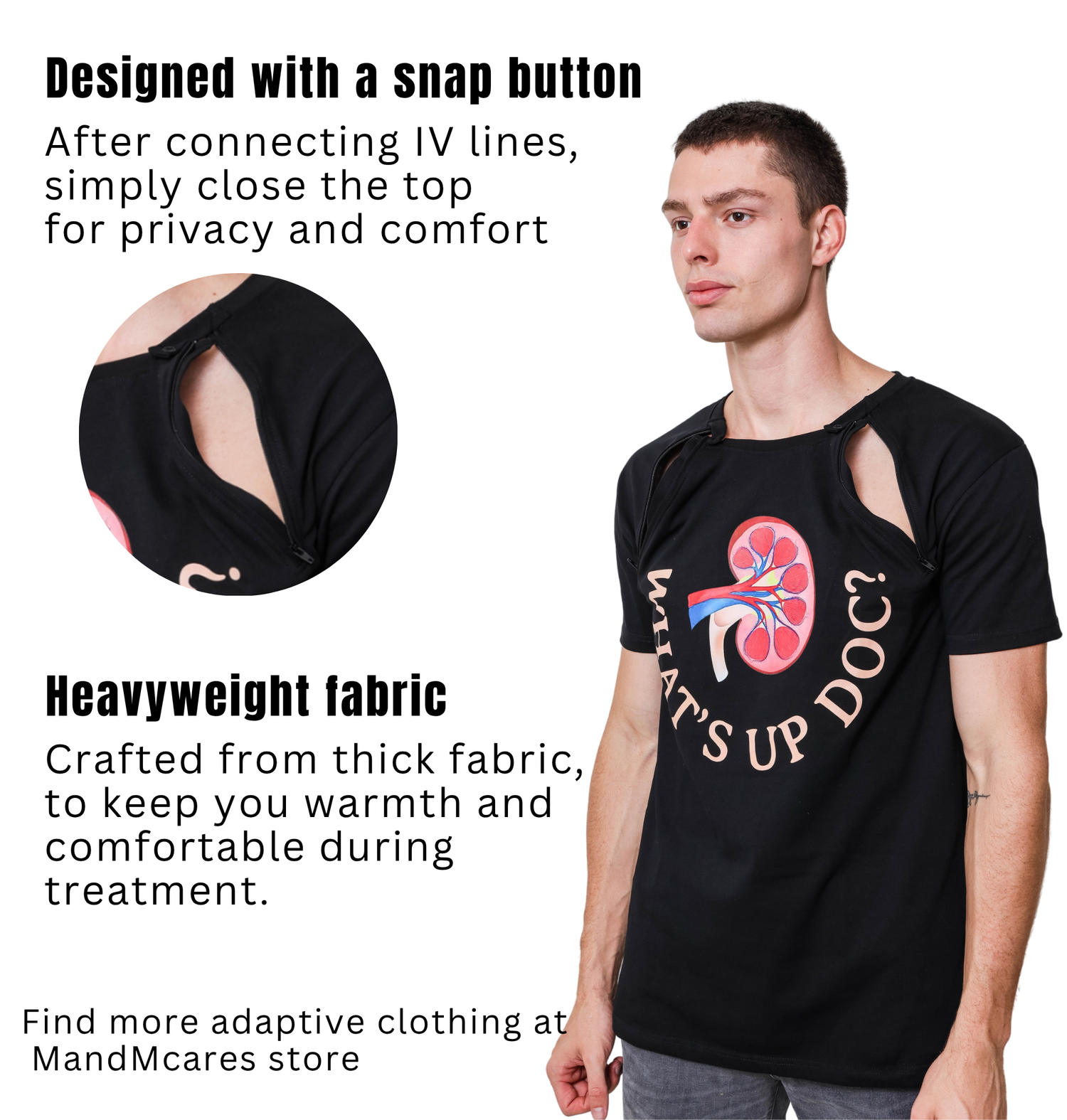 Chest Port Access. Unisex