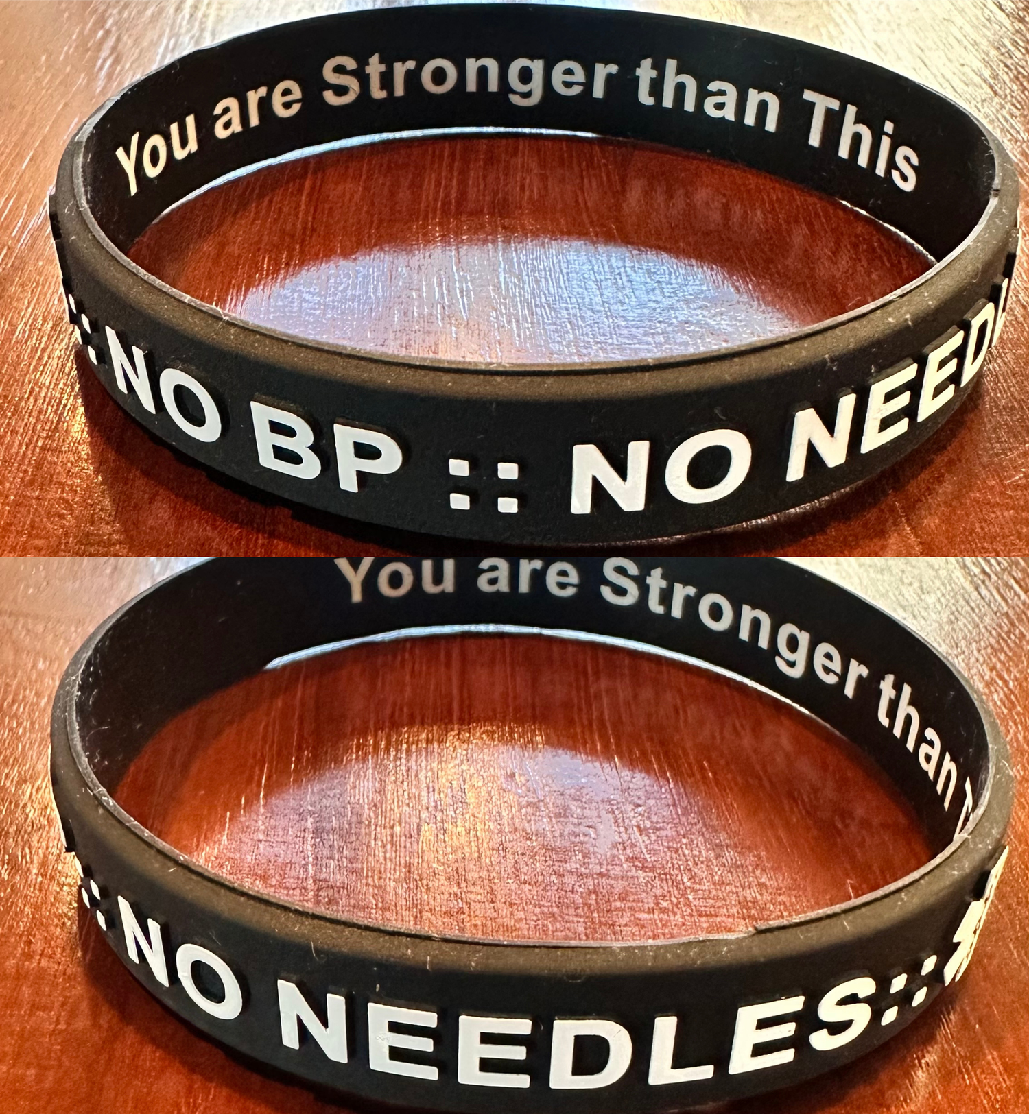 NO BP NO NEEDLES. Medical Alert Wristbands