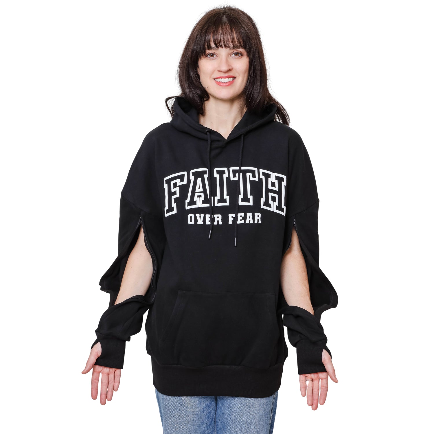 Arm Access Pullover Hoodies