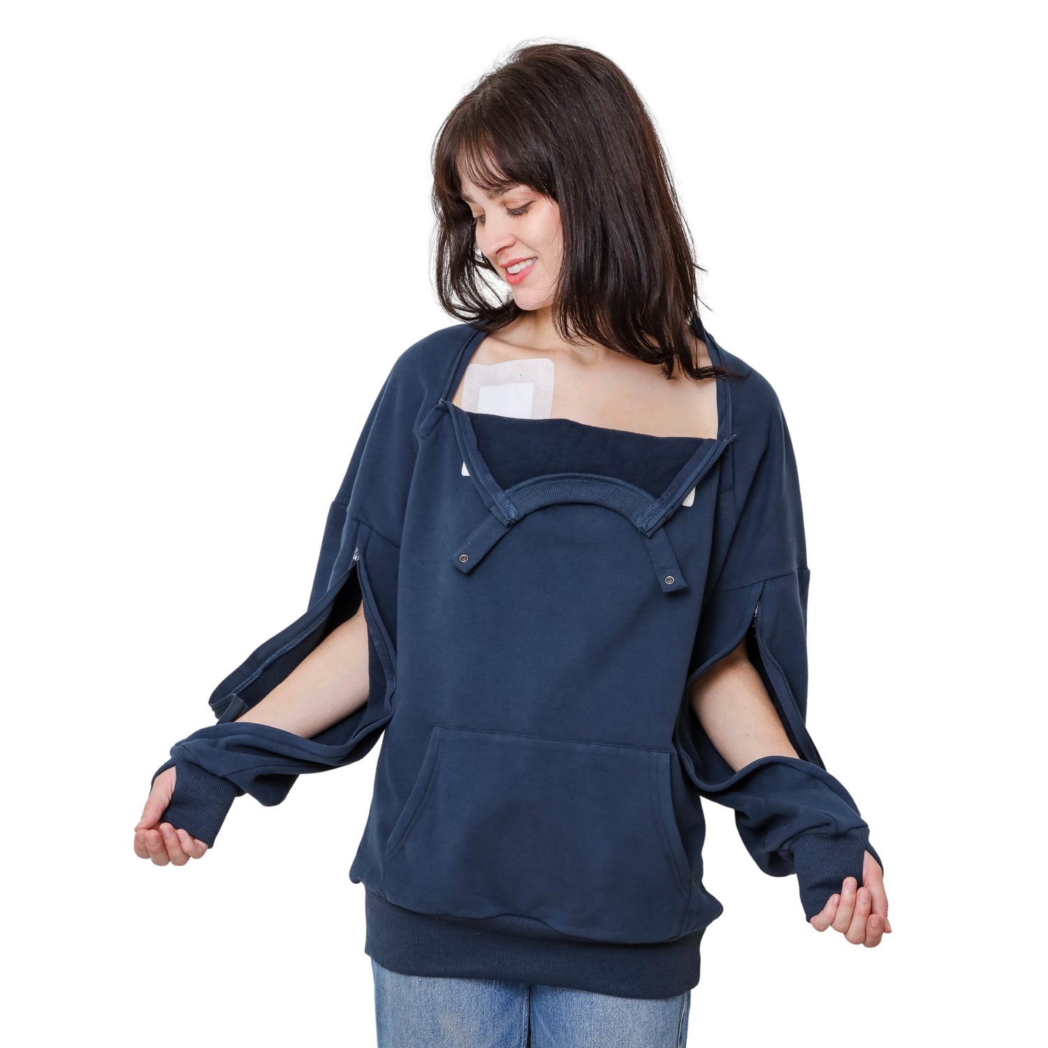 Chest and Arm Treatment Access Sweater