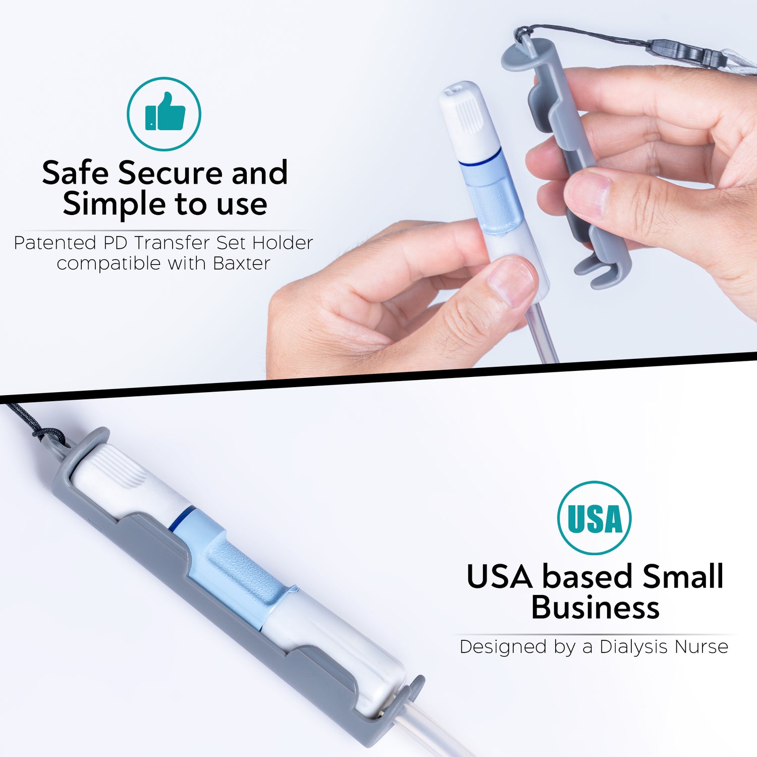 Baxter PD Holder (1 Holder & 2 Spring Adjustable Lanyard)