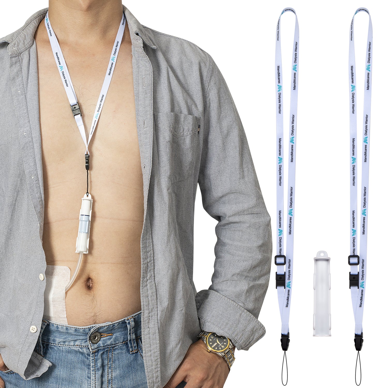 Baxter PD Holder (1 Holder & 2 Buckle Adjustable Lanyards w/ Breakaway Feature)