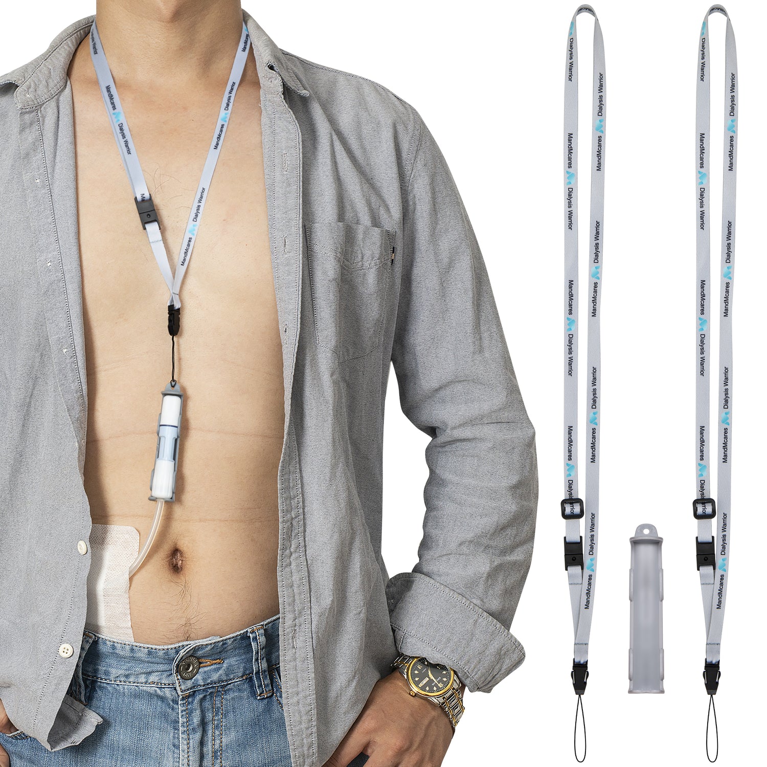 Baxter PD Holder (1 Holder & 2 Buckle Adjustable Lanyards w/ Breakaway Feature)