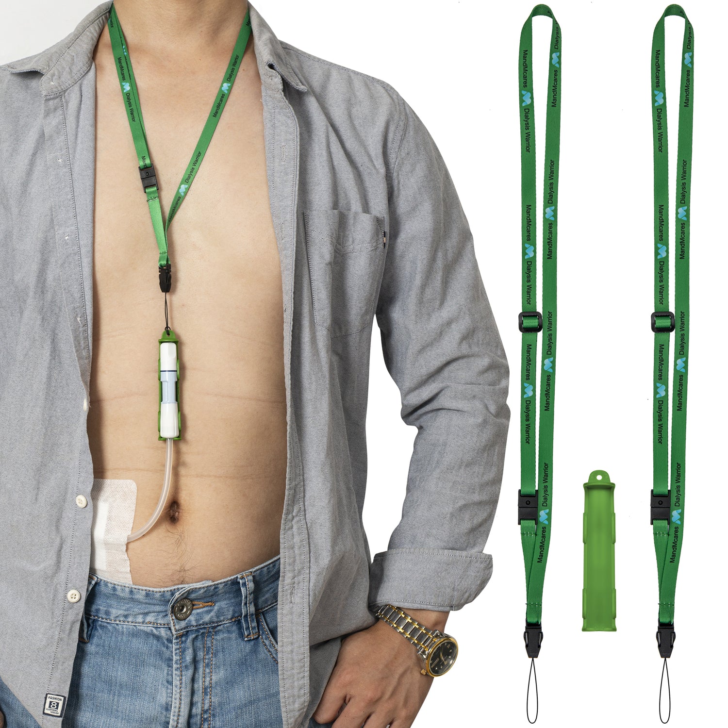 Baxter PD Holder (1 Holder & 2 Buckle Adjustable Lanyards w/ Breakaway Feature)