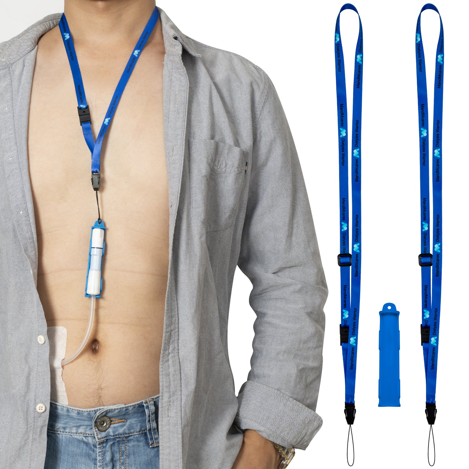 Baxter PD Holder (1 Holder & 2 Buckle Adjustable Lanyards w/ Breakaway Feature)