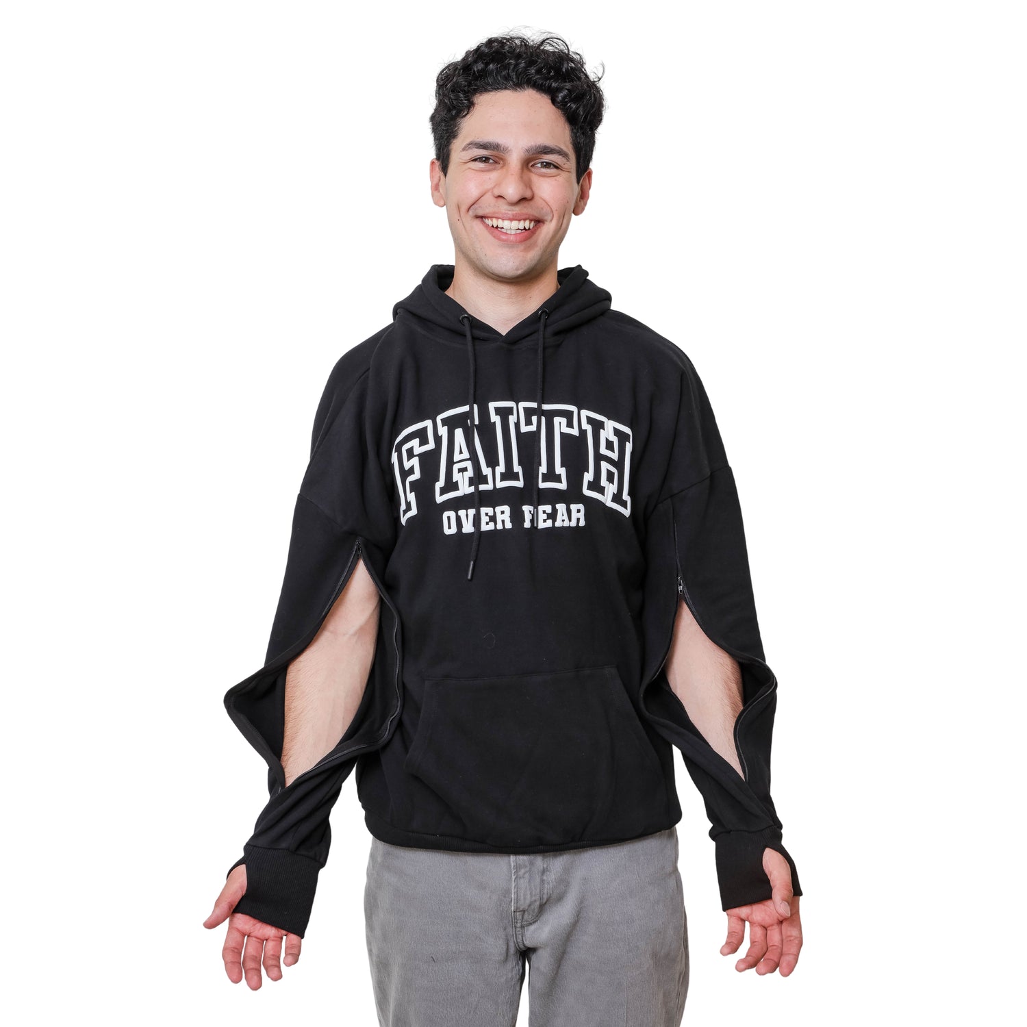 Arm Access Pullover Hoodies