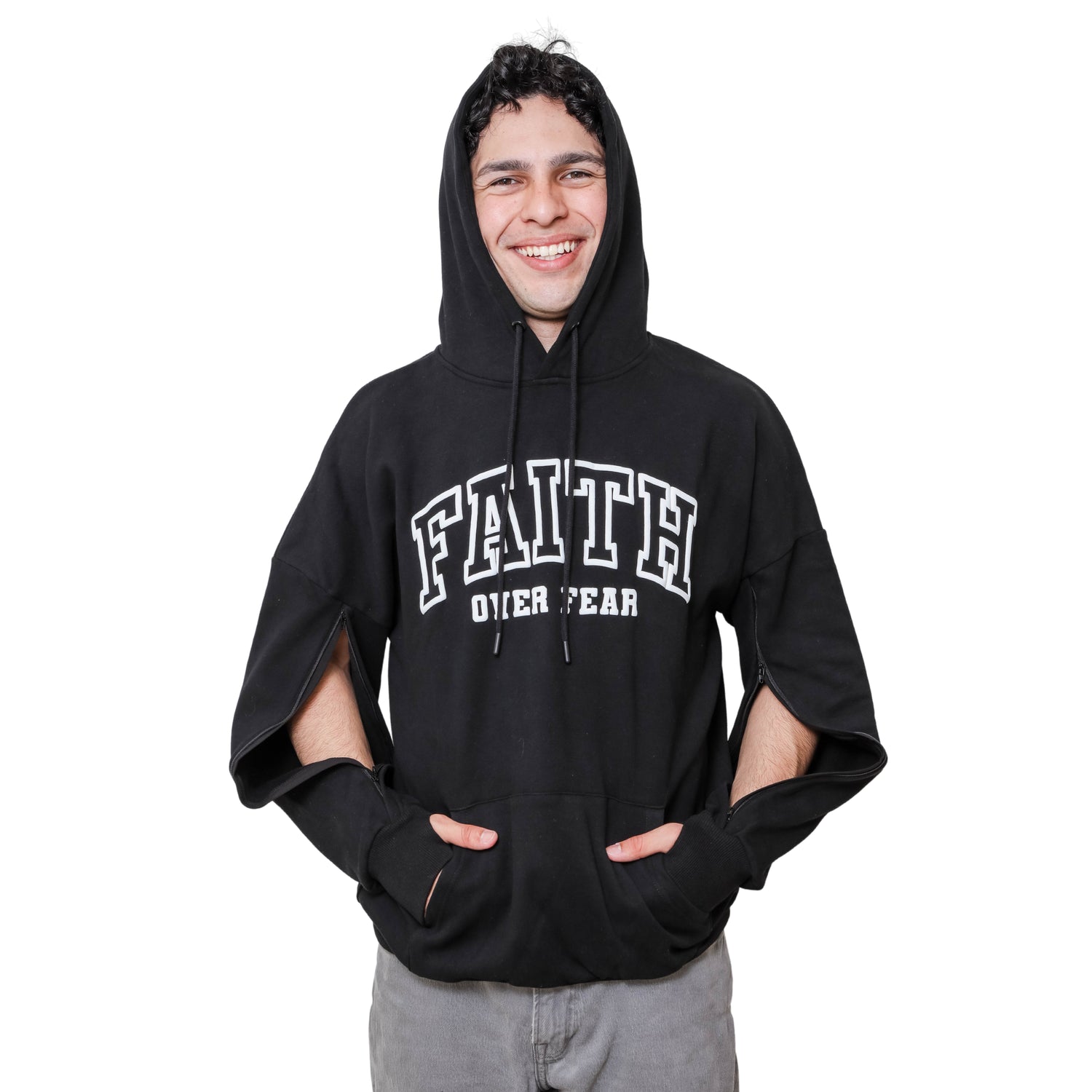 Arm Access Pullover Hoodies