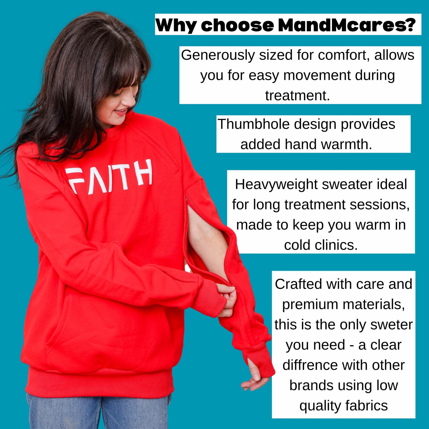 Chest Port and Arm Access. For Men and Women.