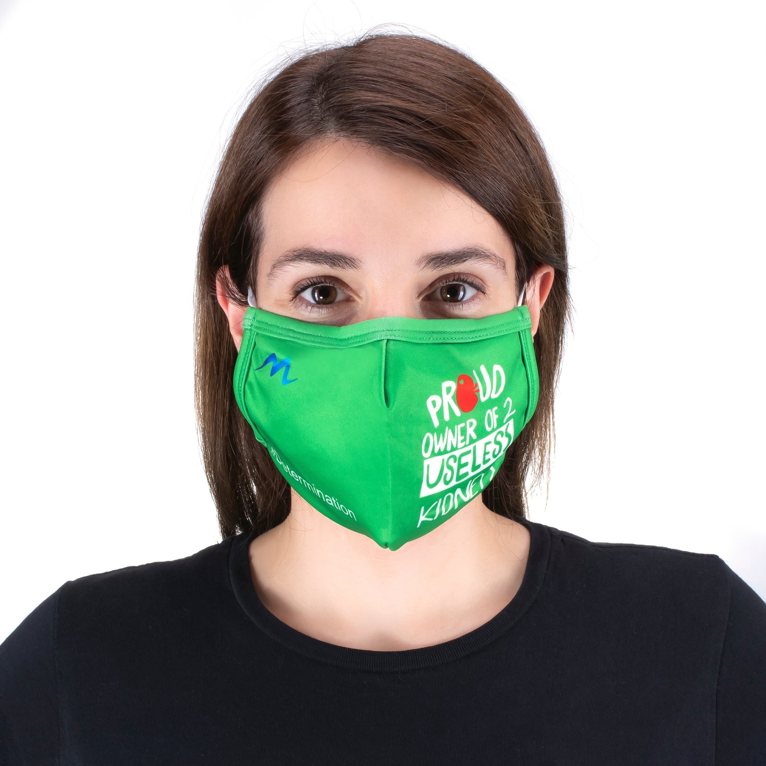Statement Face Mask 3 Layer Plus 5 PM2.5 Filter. Proud Owner of 2 Useless Kidneys #Determination.