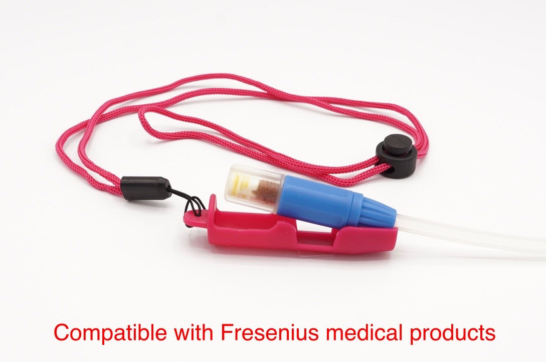 PD Holder Compatible with Fresenius (1 Holder & 1 Spring Adjustable Lanyard)