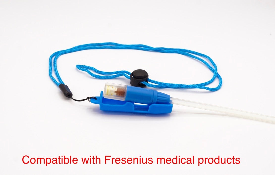 PD Holder Compatible with Fresenius (1 Holder & 1 Spring Adjustable Lanyard)