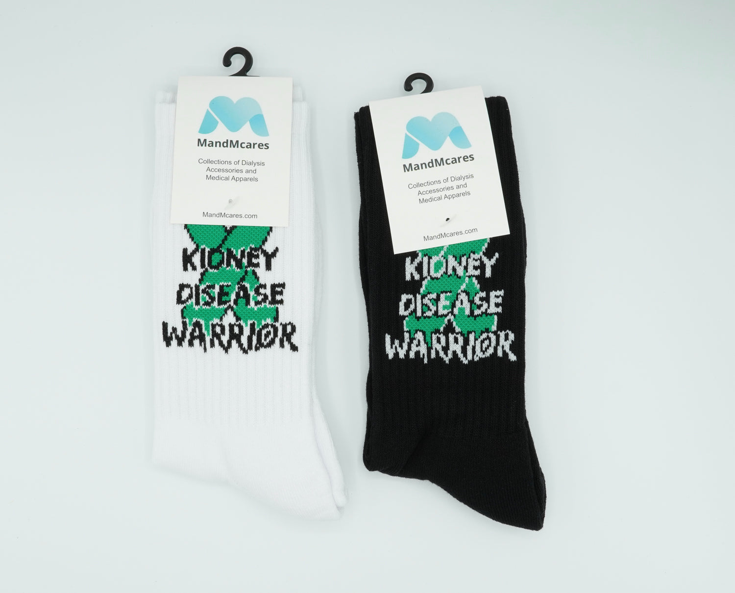 KIDNEY DISEASE WARRIOR SOCKS. 100% Organic Cotton.