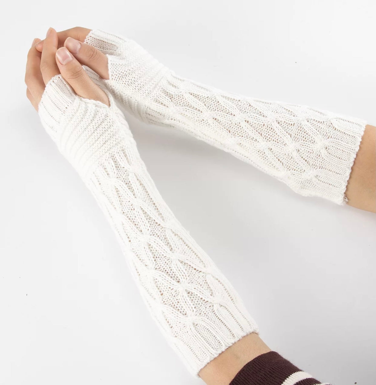 Arm Cover for AV Fistula and AV Graft | Arm Warmers Fingerless Gloves Thumb Hole