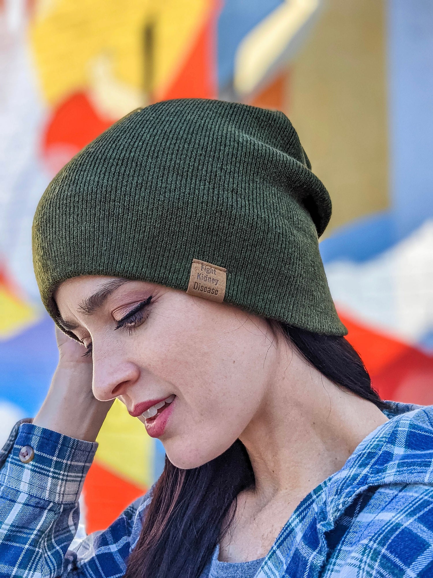 Dialysis Warrior & Fight Kidney Disease Beanie