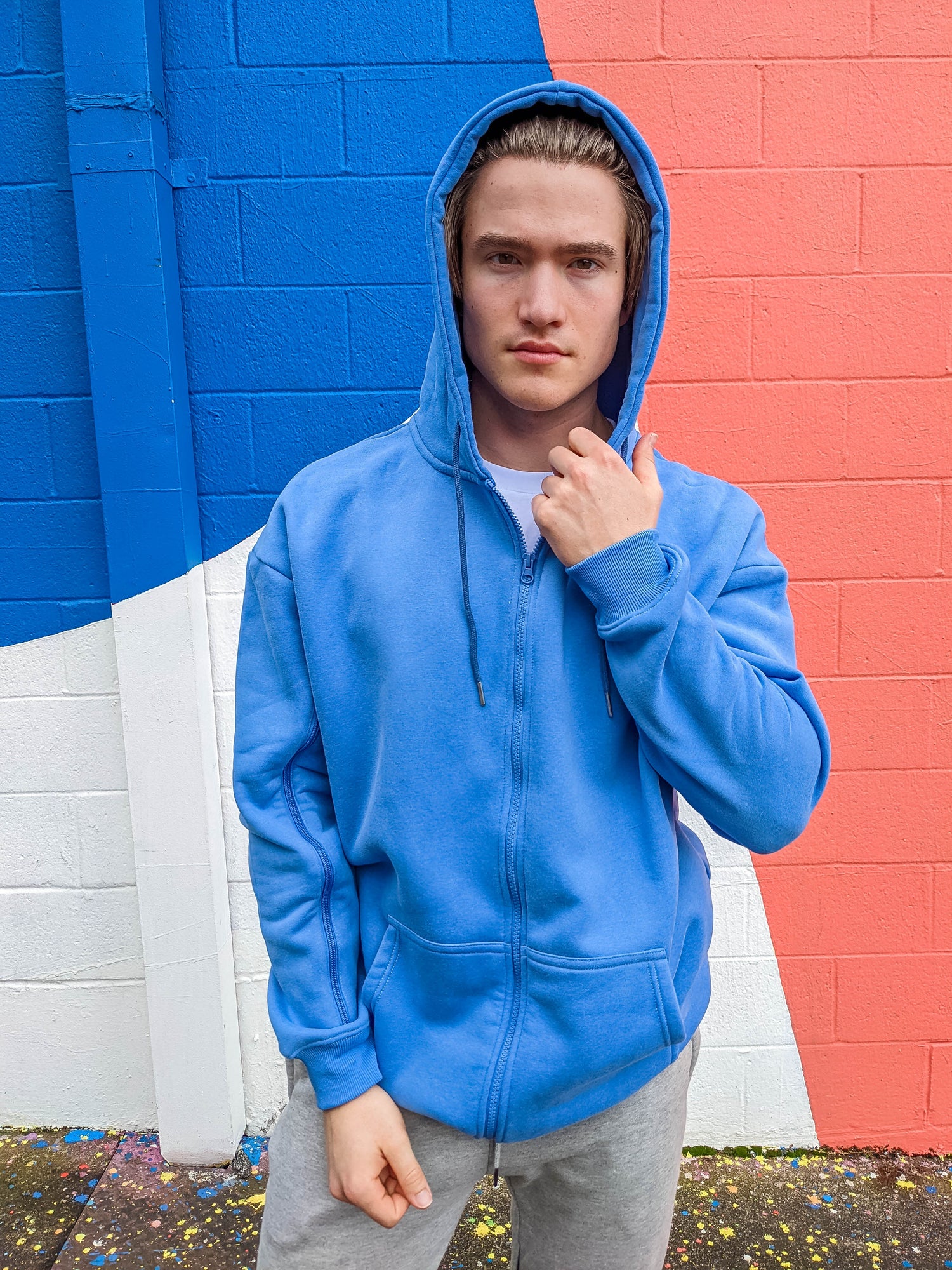 Arm Access Hoodie. Unisex