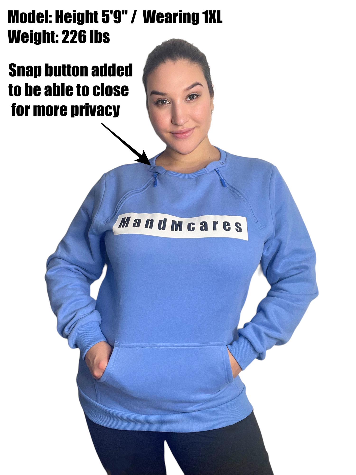 Plus Size Sweater Chest Port  Access. Unisex