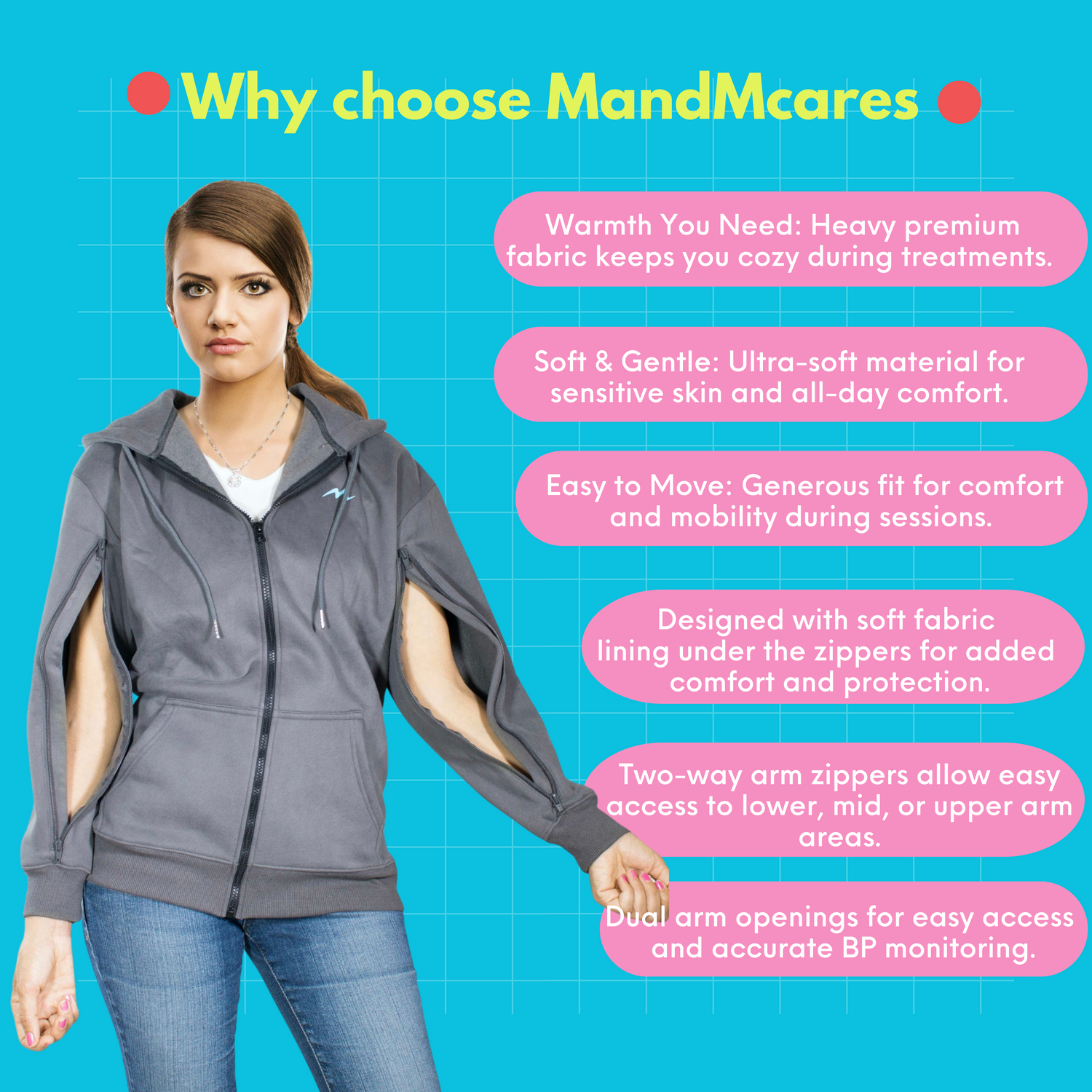 Arm Access Oversized Jacket for Men and Women
