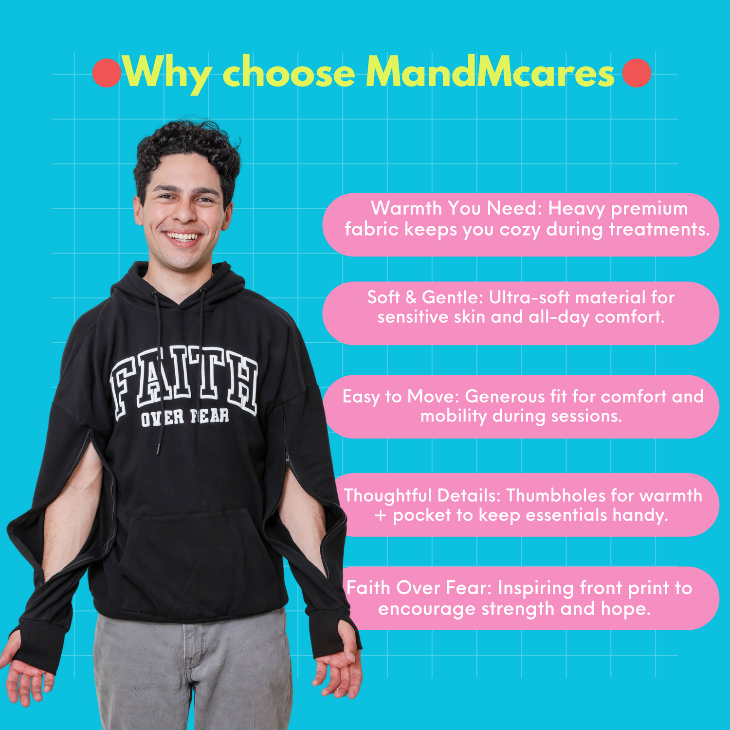 Arm Access Pullover Hoodies
