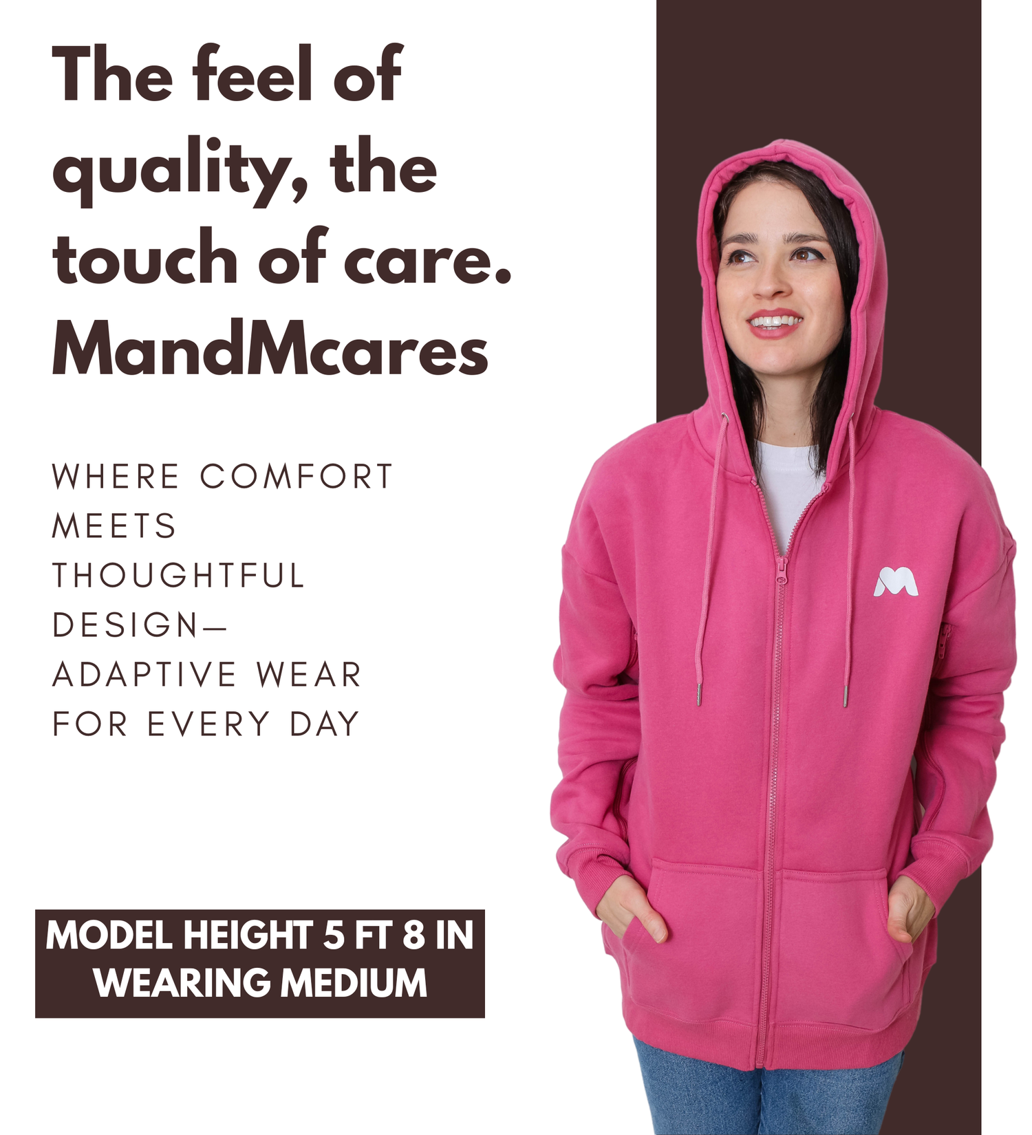 Arm Access Hoodie. Unisex