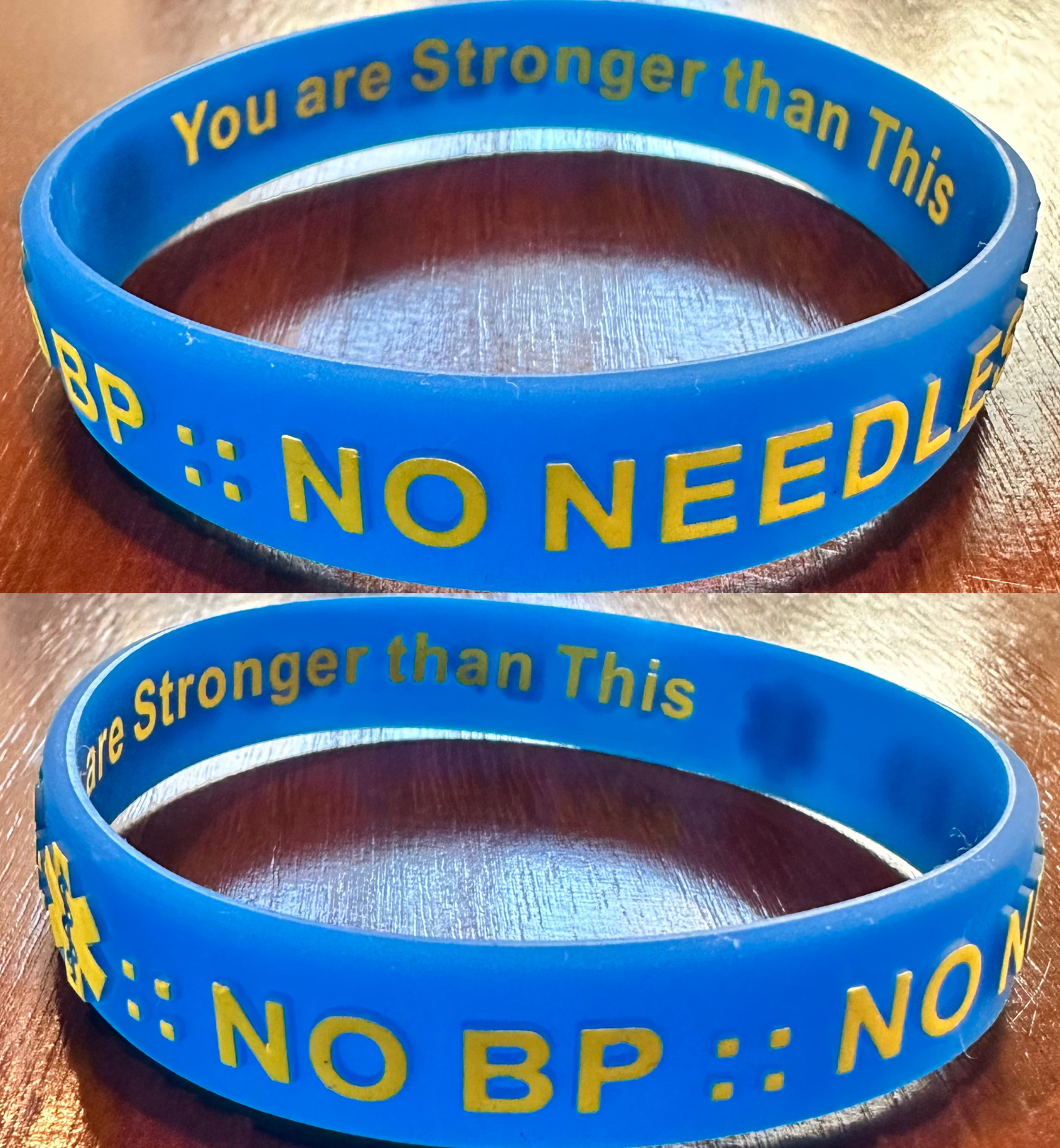 NO BP NO NEEDLES. Medical Alert Wristbands
