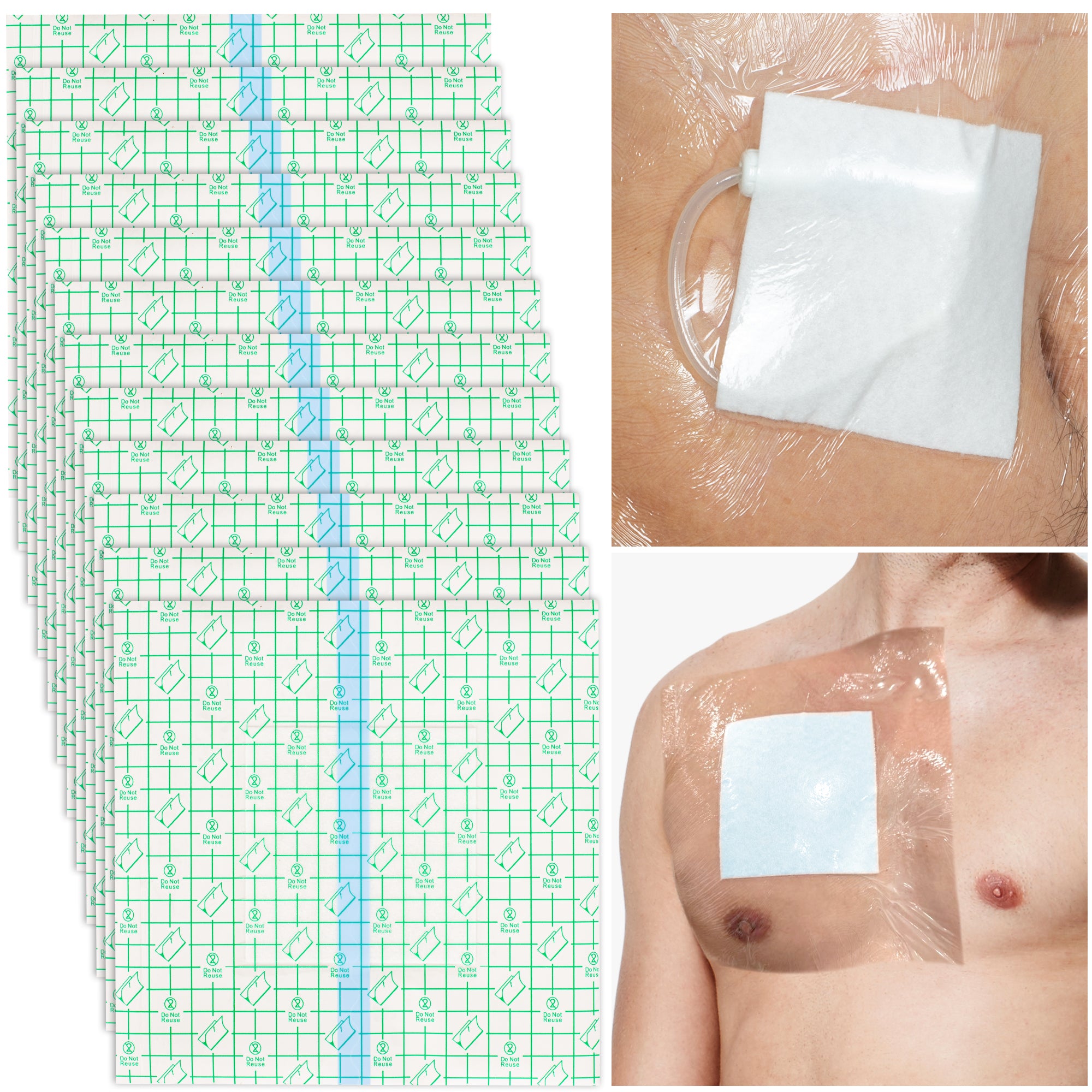 Shower Water Proof Dressing for Hemodialysis Peritoneal Dialysis Catheter, Central Lines Shower Cover