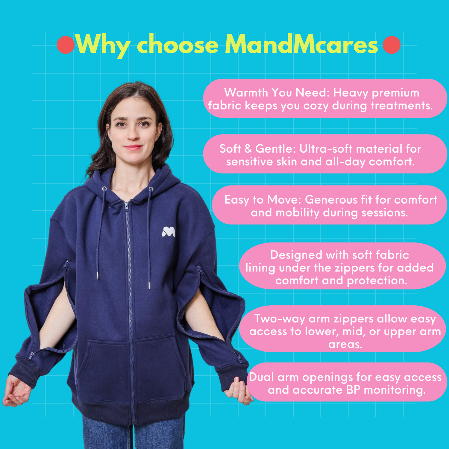 Arm Access Oversized Jacket for Men and Women