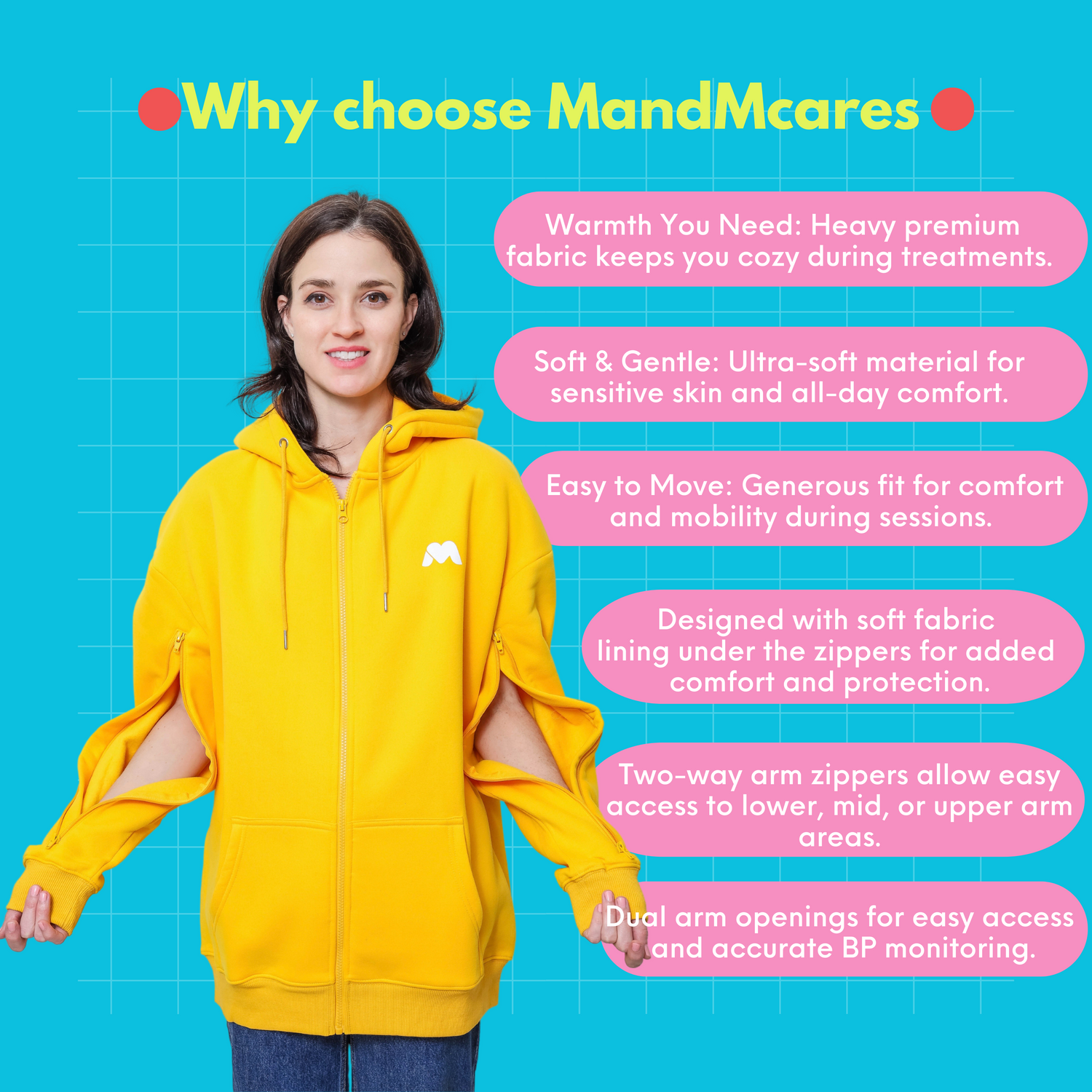 Arm Access Oversized Jacket for Men and Women