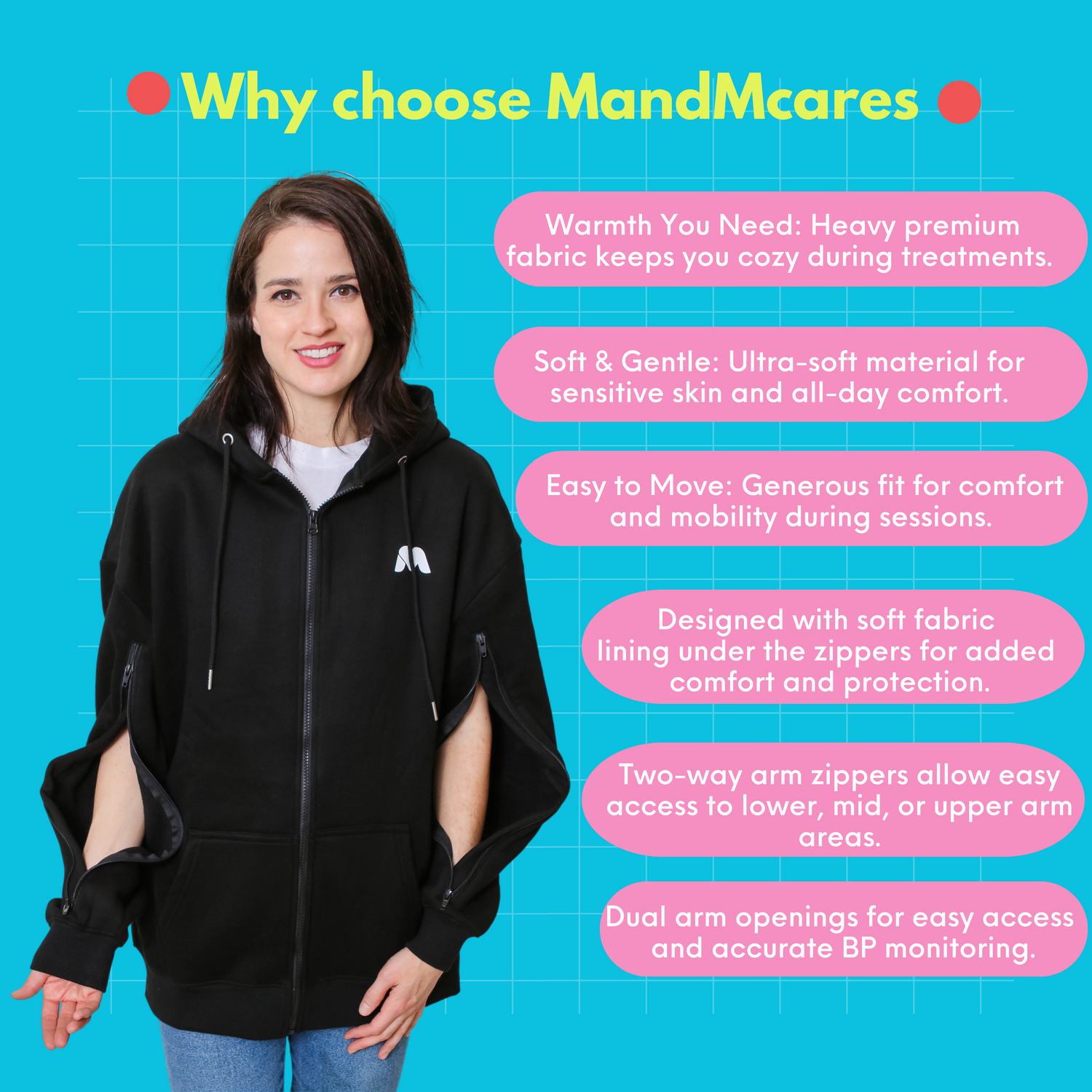 Arm Access Oversized Jacket for Men and Women
