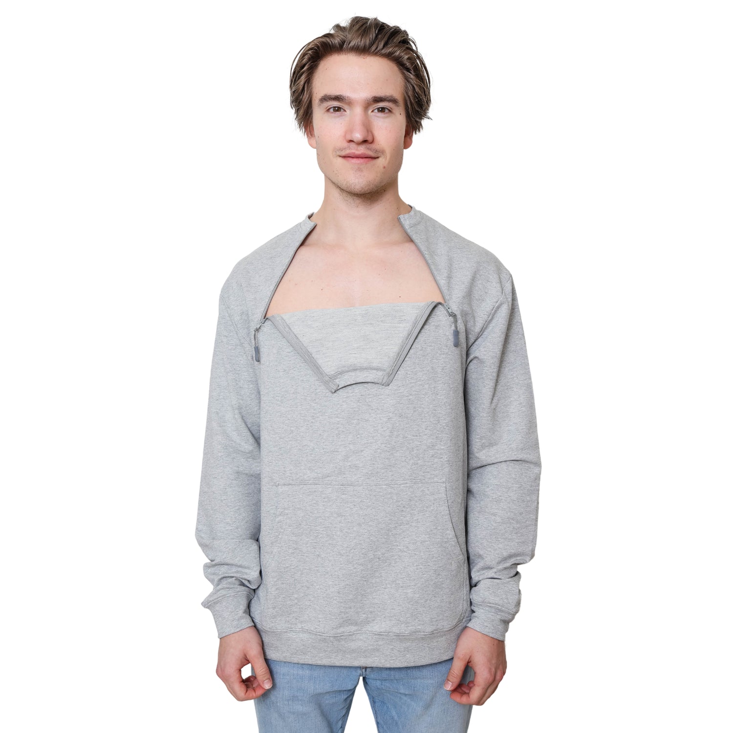 Chest Port Access Thick Warm Unisex Sweater