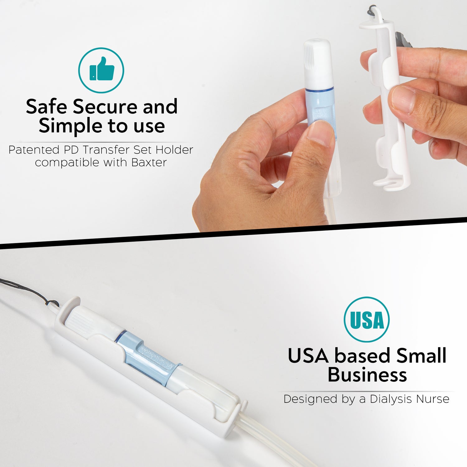 New PD Transfer Set Holder for Baxter2.0 | Lanyards w/ Breakaway Feature