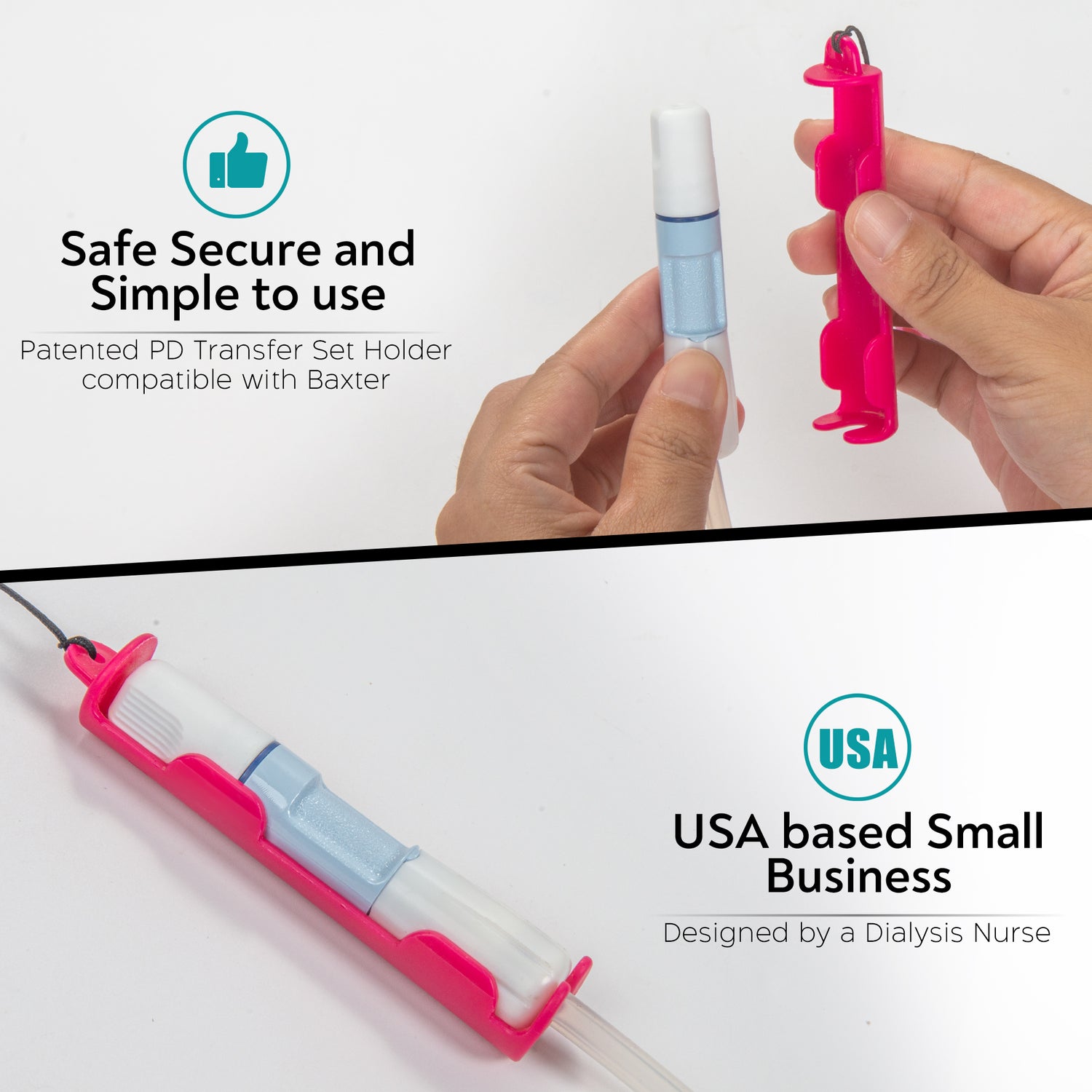 New PD Transfer Set Holder for Baxter2.0 | Lanyards w/ Breakaway Feature