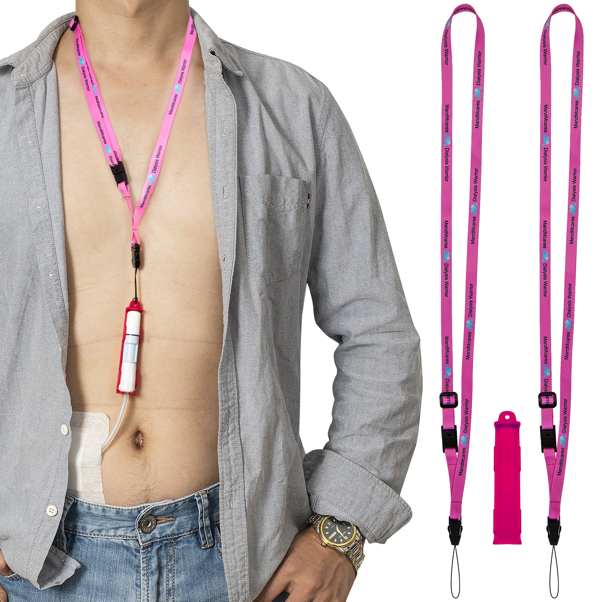 New PD Transfer Set Holder for Baxter2.0 | Lanyards w/ Breakaway Feature