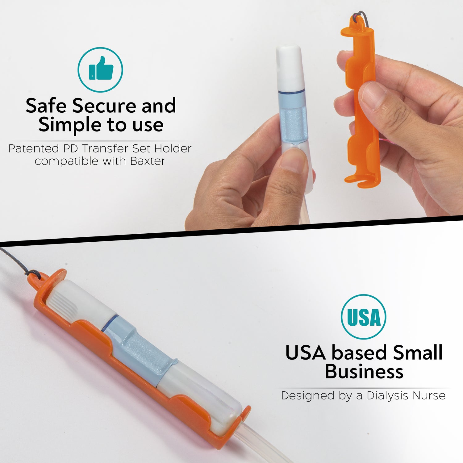 New PD Transfer Set Holder for Baxter2.0 | Lanyards w/ Breakaway Feature