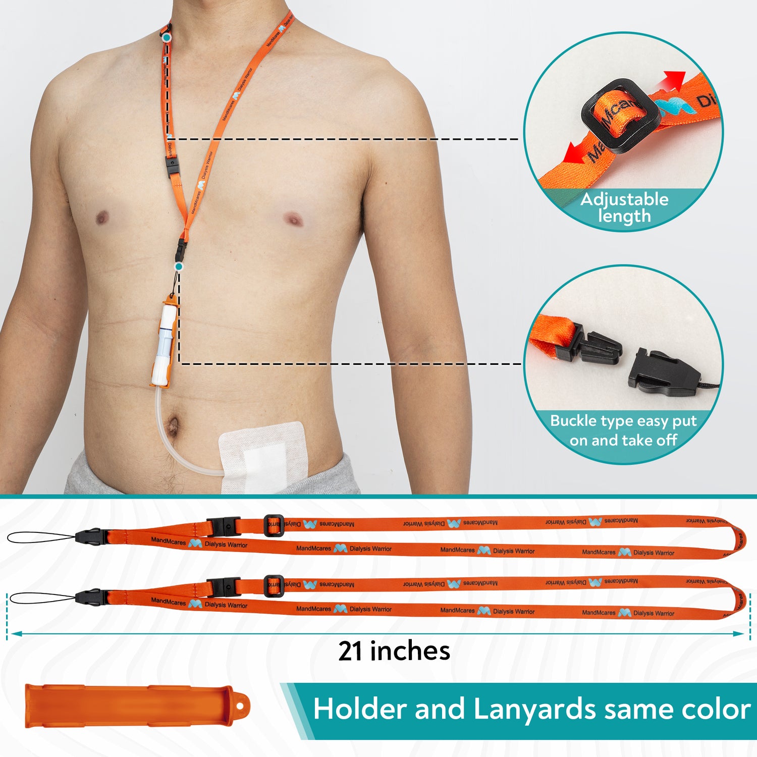 New PD Transfer Set Holder for Baxter2.0 | Lanyards w/ Breakaway Feature