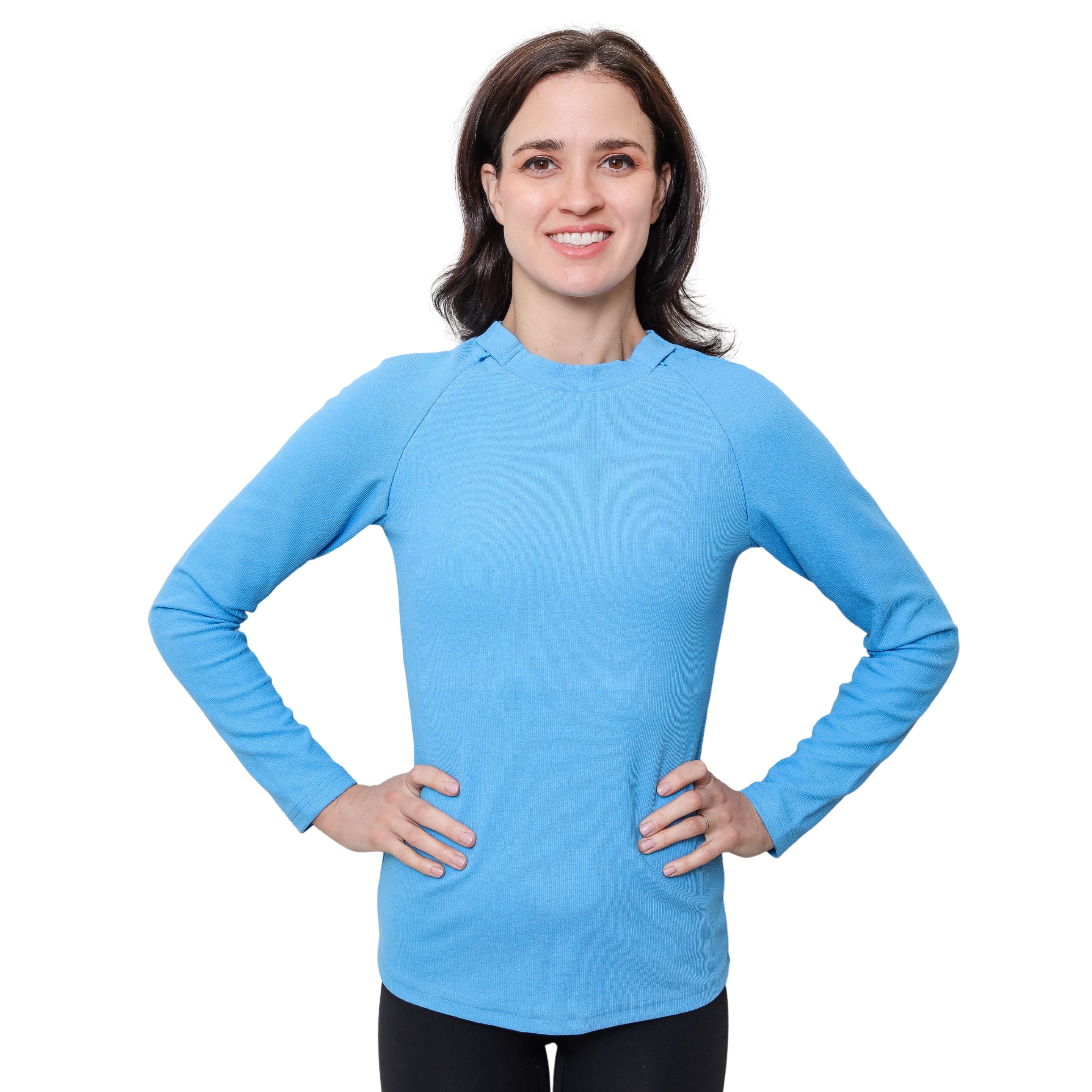 Chest Port Access Sweater Women – MandMcares Chest Port Access Sweater Women – MandMcares