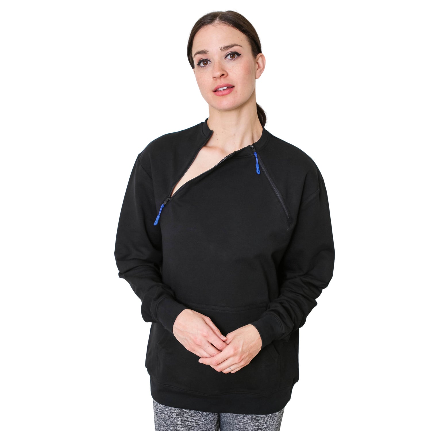 Chest Port Access Thick Warm Unisex Sweater