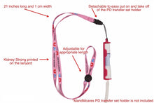 Load image into Gallery viewer, Kidney Strong. Adjustable Lanyard for Dialysis Transfer Set Holder