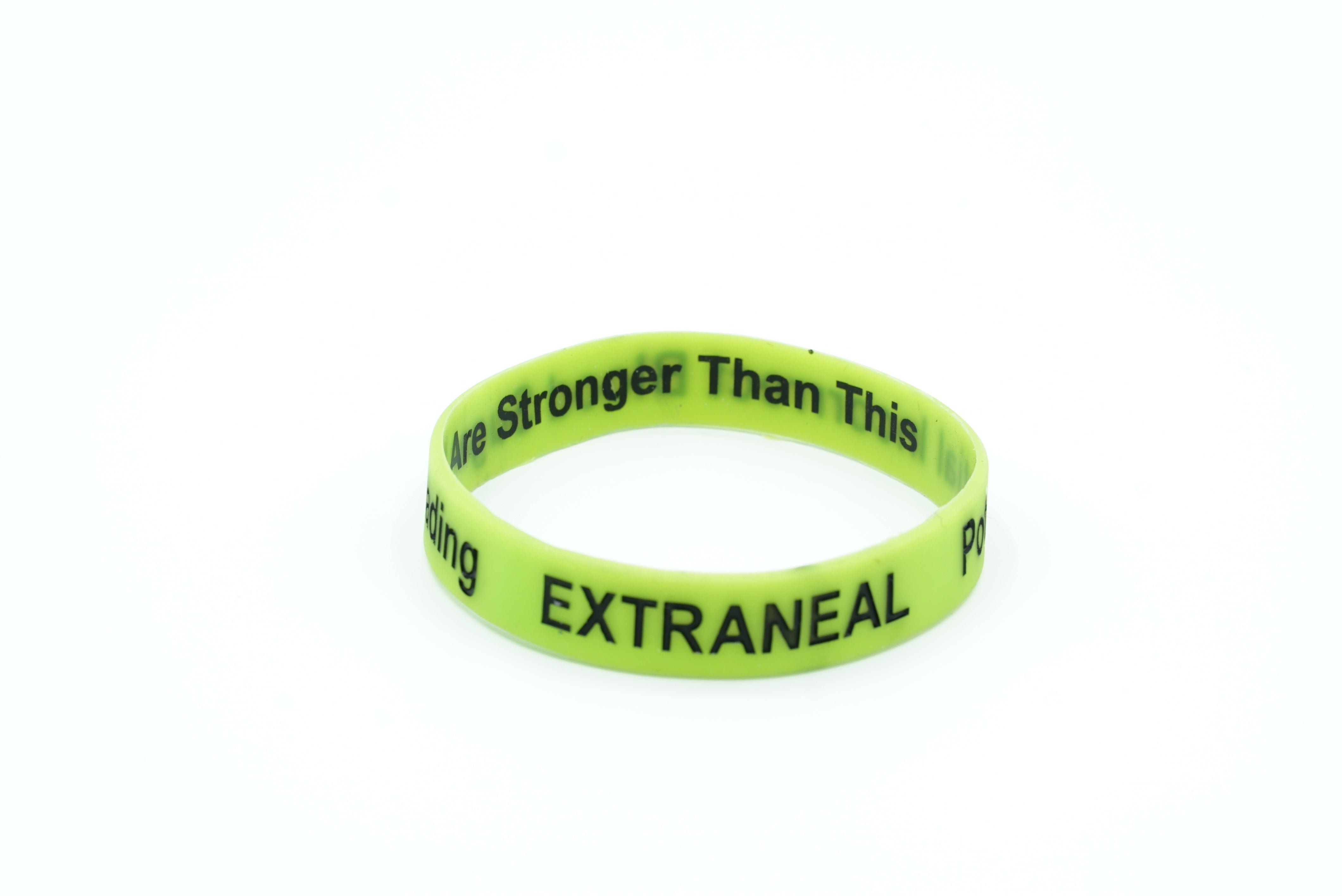 Wristband with Extraneal Precaution Sign