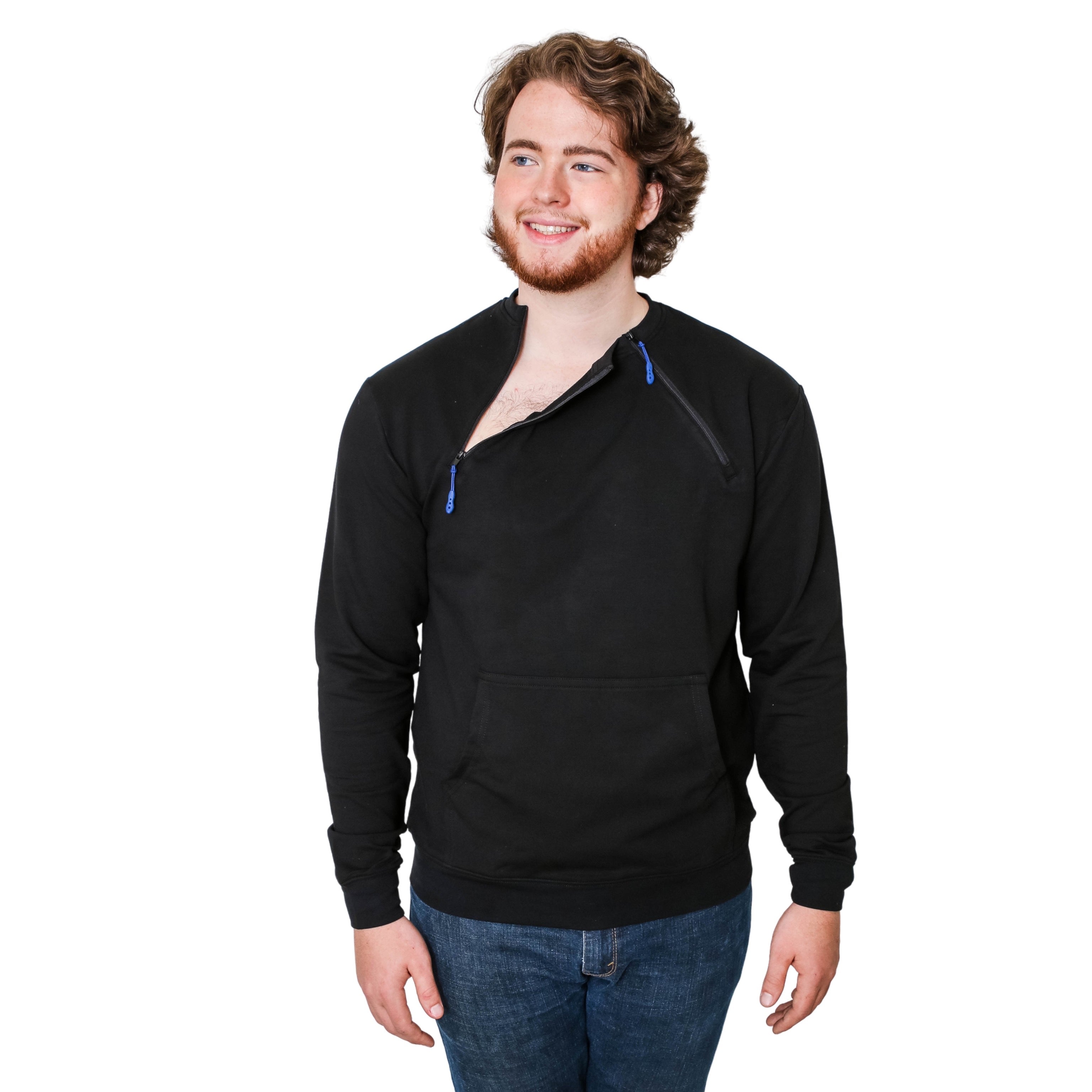Chest Port Access Thick Warm Unisex Sweater