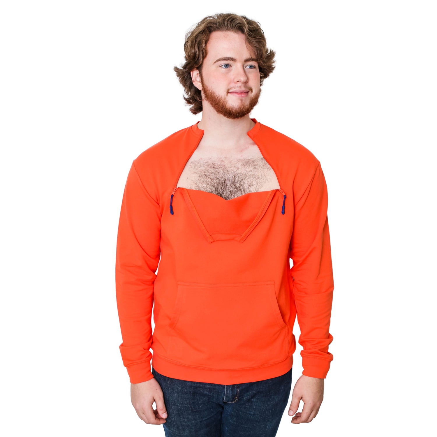 Chest Port Access Thick Warm Unisex Sweater