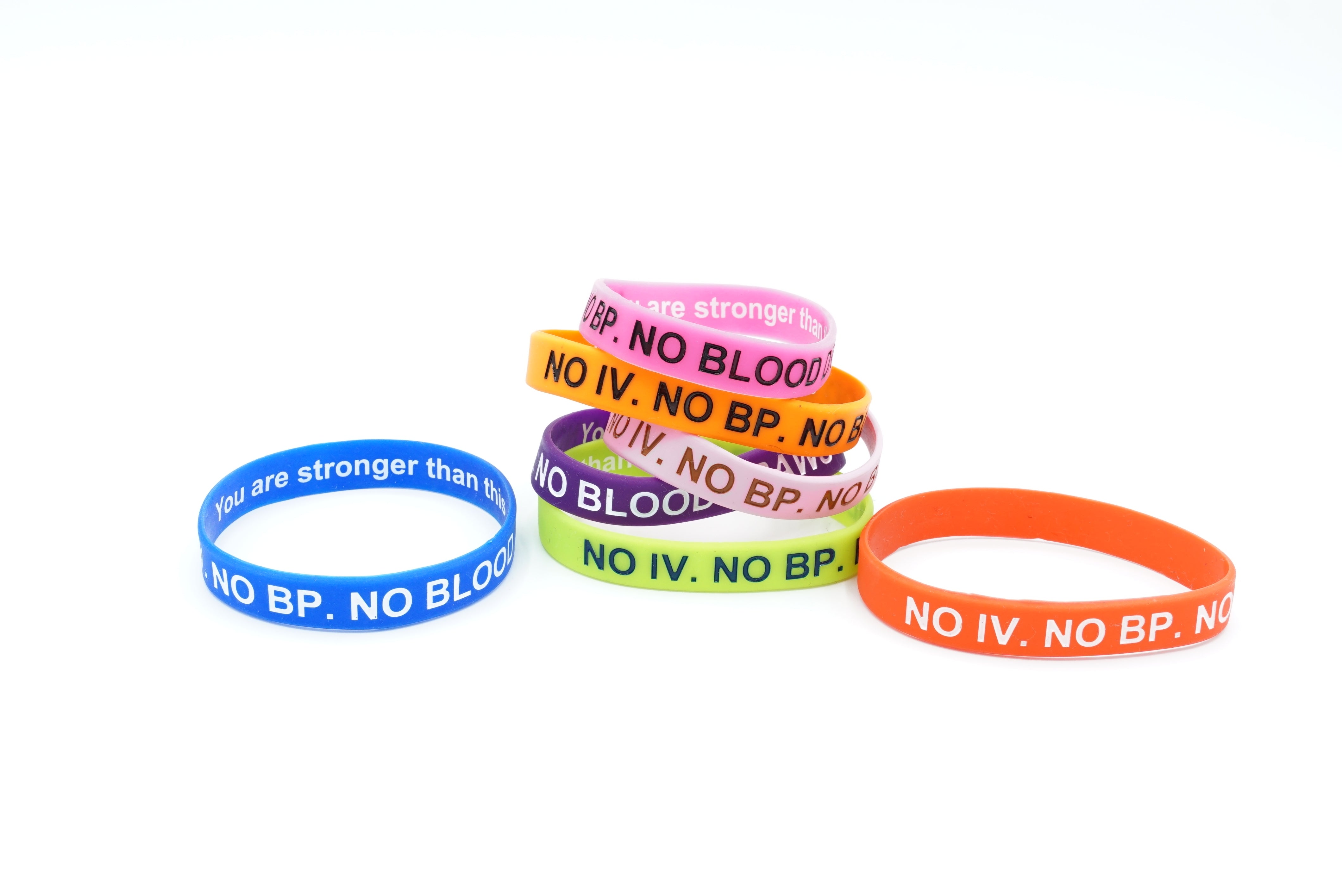 No sales blood wristbands