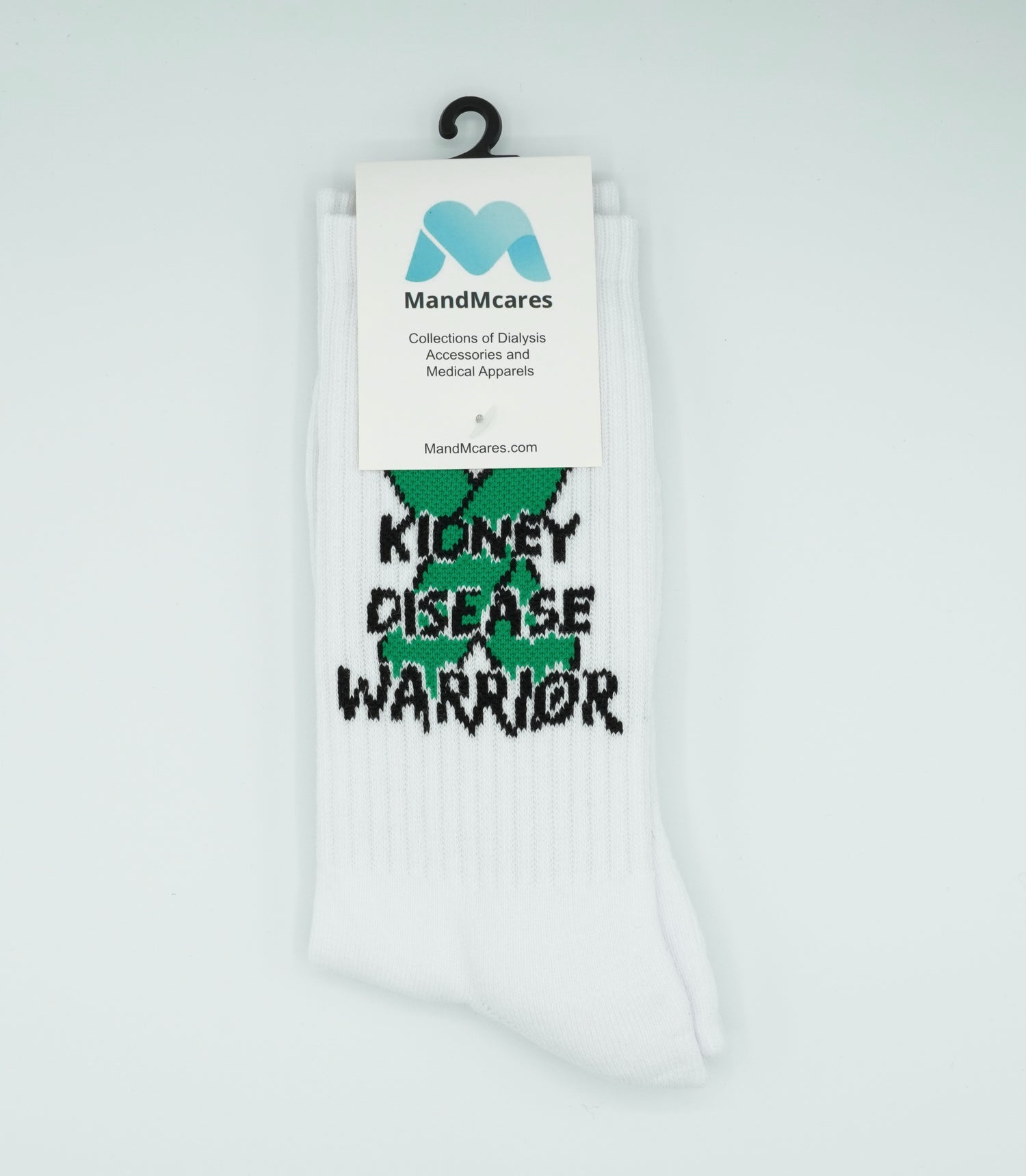 KIDNEY DISEASE WARRIOR SOCKS. 100% Organic Cotton.