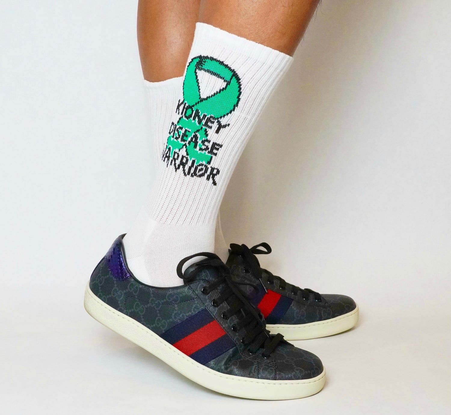 KIDNEY DISEASE WARRIOR SOCKS. 100% Organic Cotton.