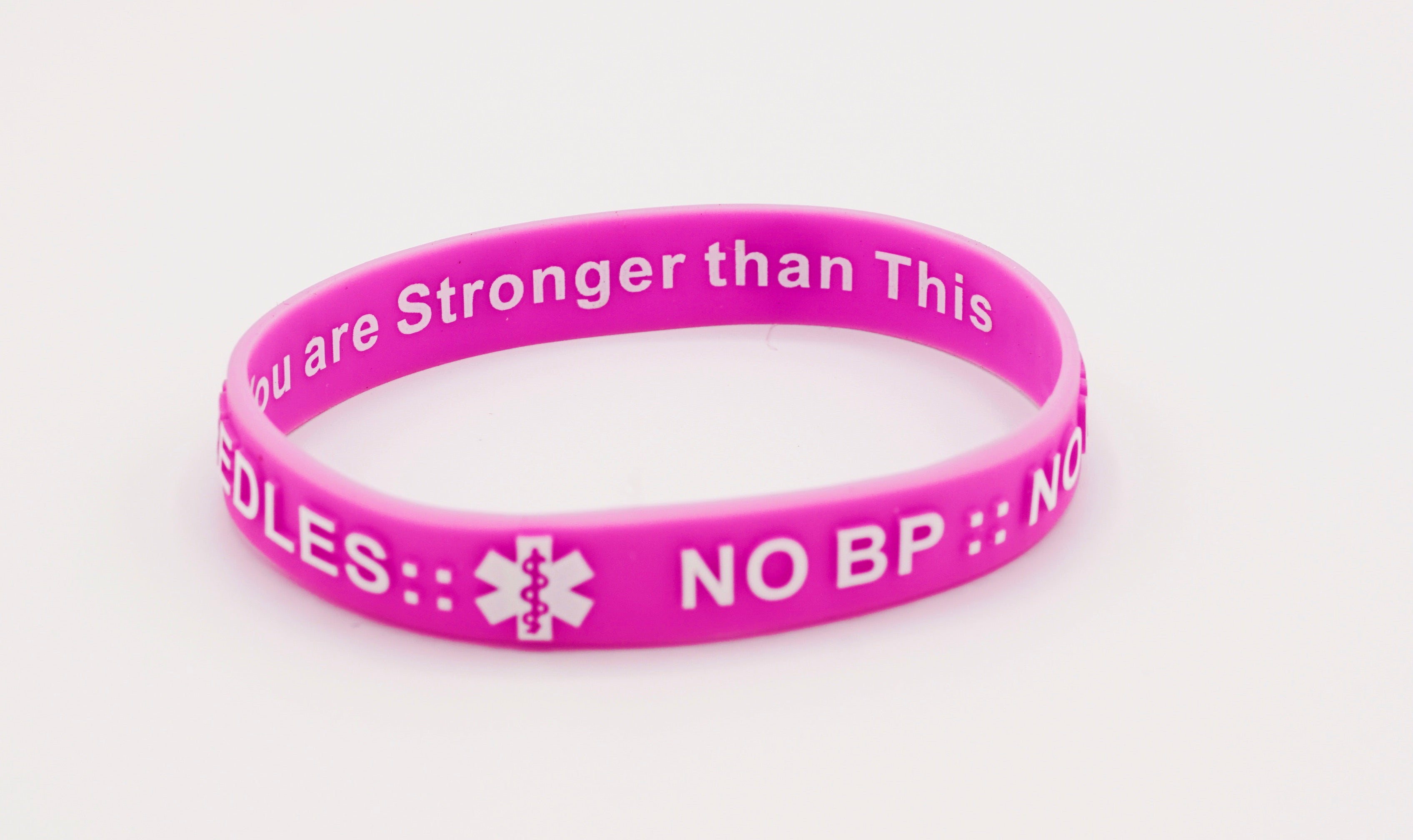 NO BP NO NEEDLES. Medical Alert Wristbands