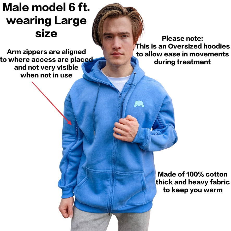 Arm Access Oversized Hoodies for Men and Women