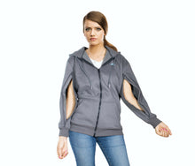 Load image into Gallery viewer, Oversized Hoodies Customized for Hemodialysis Patients with Both Arms Two Way Zippers for Men and Women