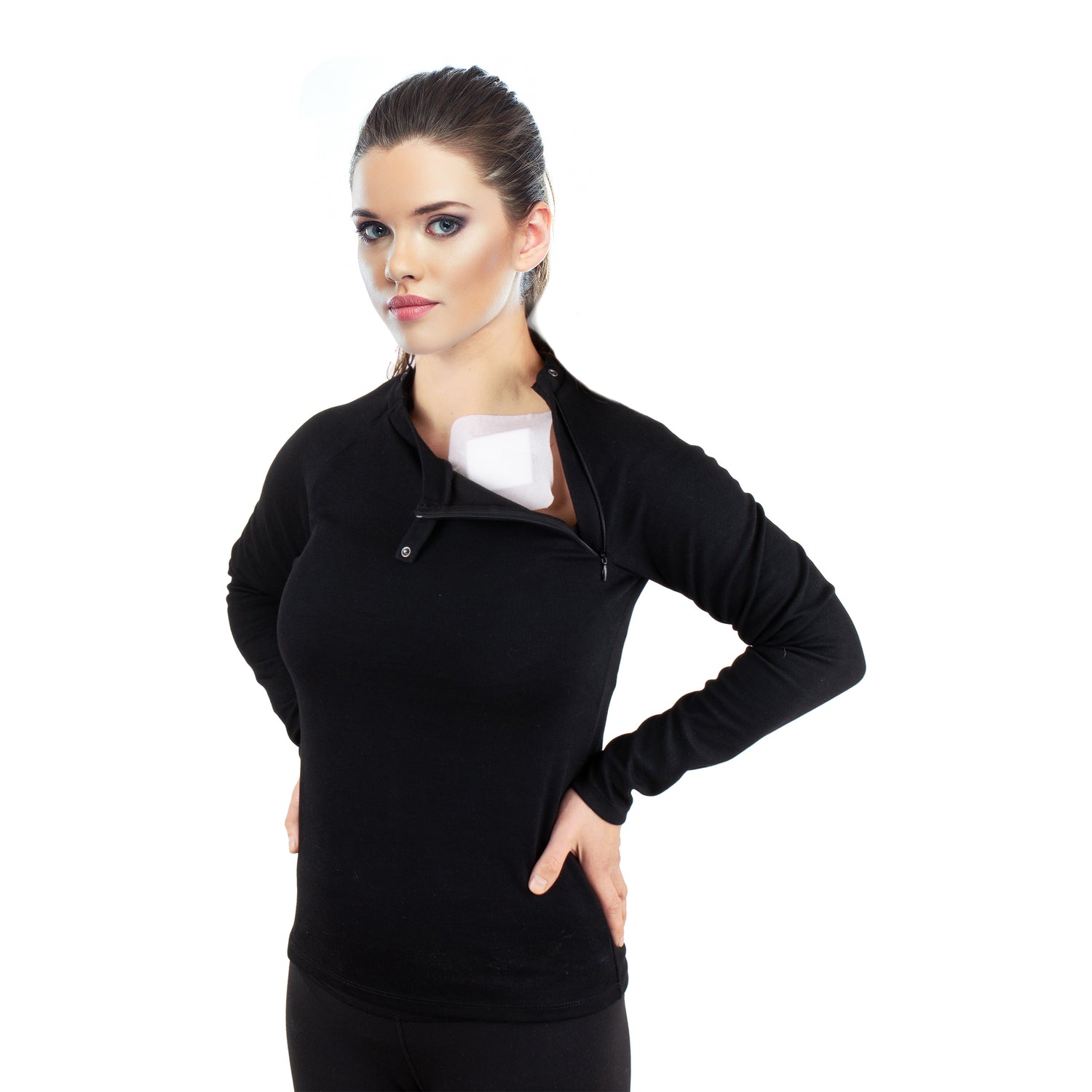 Chest Port Access Sweater